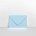 Pale Blue Coloured Gummed Greeting Card V Flap Envelopes