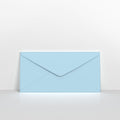 Pale Blue Coloured Gummed Greeting Card V Flap Envelopes