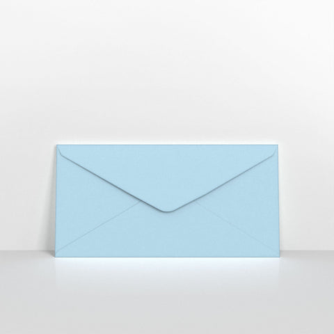 Pale Blue Coloured Gummed Greeting Card V Flap Envelopes