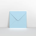 Pale Blue Coloured Gummed Greeting Card V Flap Envelopes