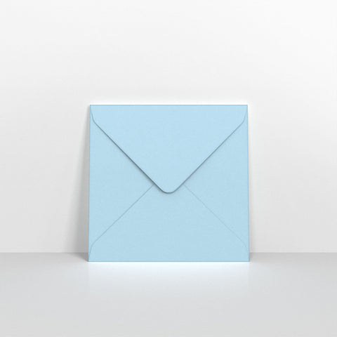 Pale Blue Coloured Gummed Greeting Card V Flap Envelopes