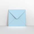 Pale Blue Coloured Gummed Greeting Card V Flap Envelopes