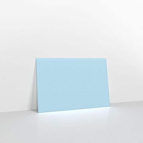 Pale Blue Coloured Gummed Greeting Card V Flap Envelopes