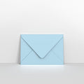 Pale Blue Coloured Gummed Greeting Card V Flap Envelopes