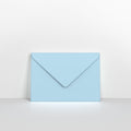 Pale Blue Coloured Gummed Greeting Card V Flap Envelopes