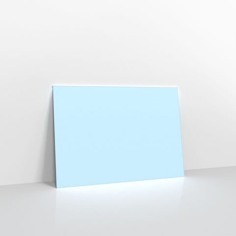 Pale Blue Coloured Gummed V Flap Envelopes