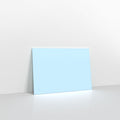 Pale Blue Coloured Gummed V Flap Envelopes