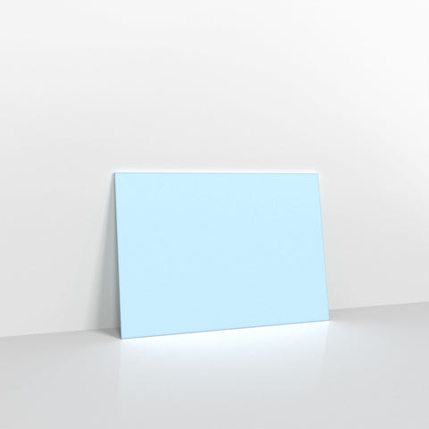 Pale Blue Coloured Gummed V Flap Envelopes