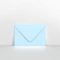 Pale Blue Coloured Gummed V Flap Envelopes