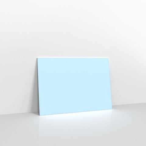 Pale Blue Coloured Gummed V Flap Envelopes