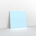 Pale Blue Coloured Gummed V Flap Envelopes