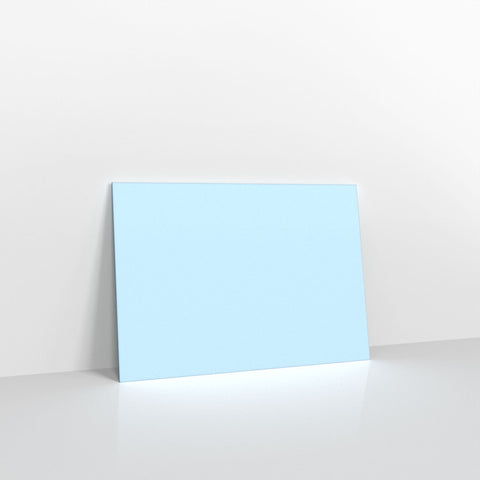 Pale Blue Coloured Gummed V Flap Envelopes