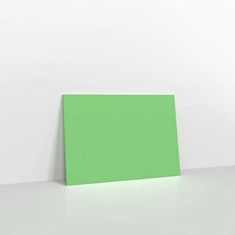 Pale Green Coloured Gummed V Flap Envelopes