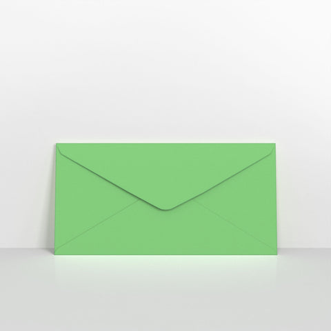 Pale Green Coloured Gummed V Flap Envelopes