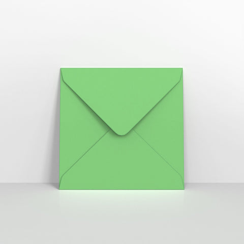 Pale Green Coloured Gummed V Flap Envelopes