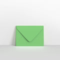 Pale Green Coloured Gummed V Flap Envelopes