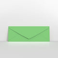 Pale Green Coloured Gummed V Flap Envelopes