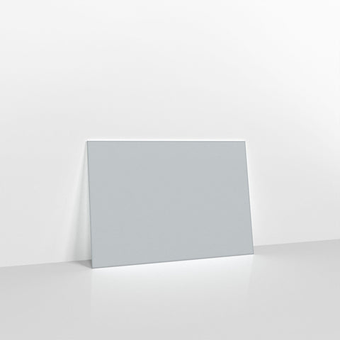 Pale Grey Coloured Gummed V Flap Envelopes