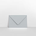 Pale Grey Coloured Gummed V Flap Envelopes