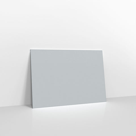 Pale Grey Coloured Gummed V Flap Envelopes