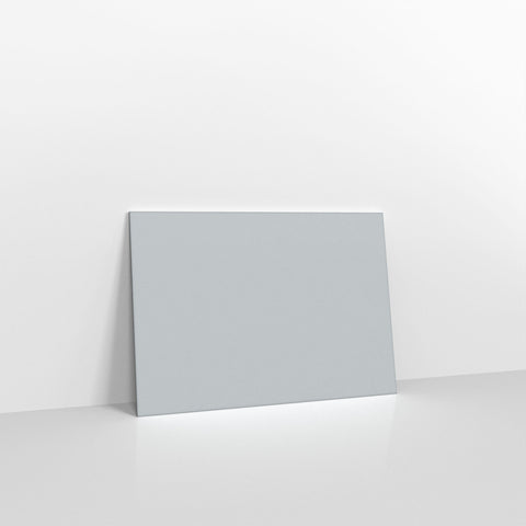 Pale Grey Coloured Gummed V Flap Envelopes