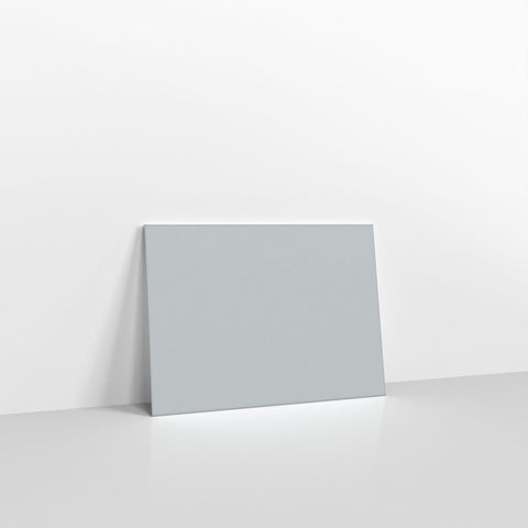 Pale Grey Coloured Gummed V Flap Envelopes