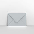 Pale Grey Coloured Gummed V Flap Envelopes