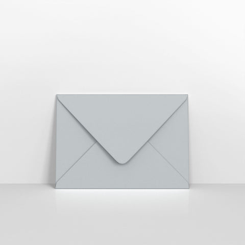 Pale Grey Coloured Gummed V Flap Envelopes