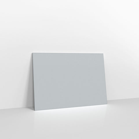 Pale Grey Coloured Gummed V Flap Envelopes