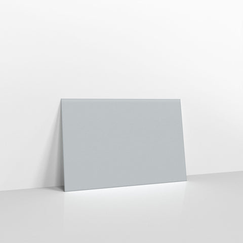 Pale Grey Coloured Gummed V Flap Envelopes