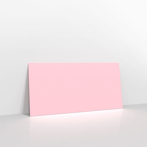 Pale Pink Coloured Gummed V Flap Envelopes