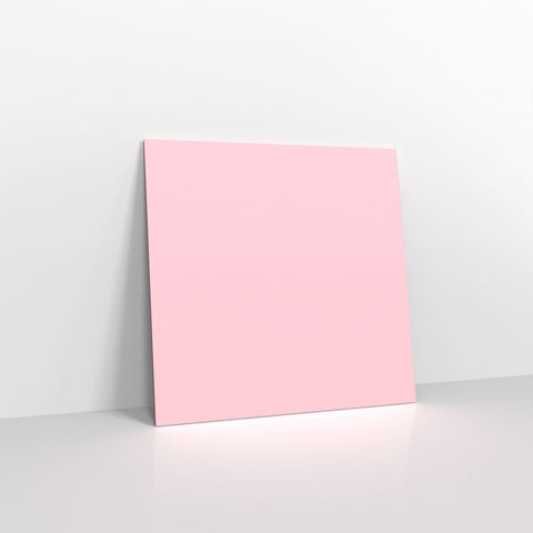 Pale Pink Coloured Gummed V Flap Envelopes