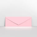 Pale Pink Coloured Gummed V Flap Envelopes