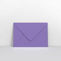 Purple Coloured Gummed V Flap Envelopes