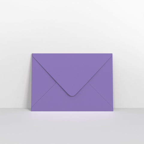 Purple Coloured Gummed V Flap Envelopes