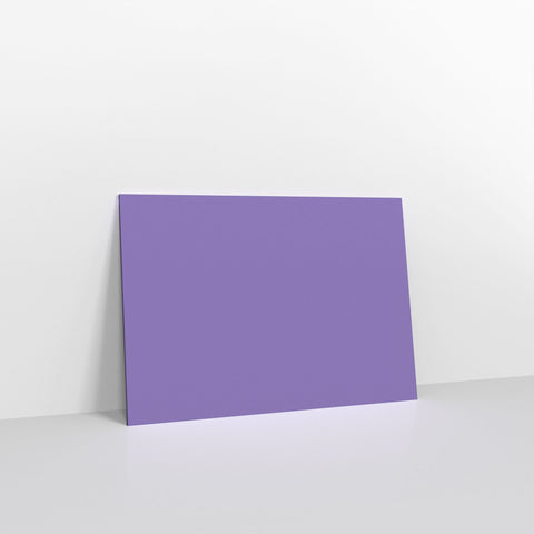 Purple Coloured Gummed V Flap Envelopes