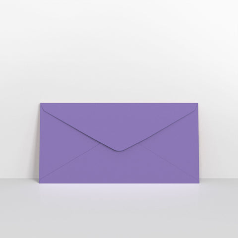 Purple Coloured Gummed V Flap Envelopes