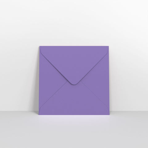 Purple Coloured Gummed V Flap Envelopes