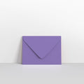 Purple Coloured Gummed V Flap Envelopes