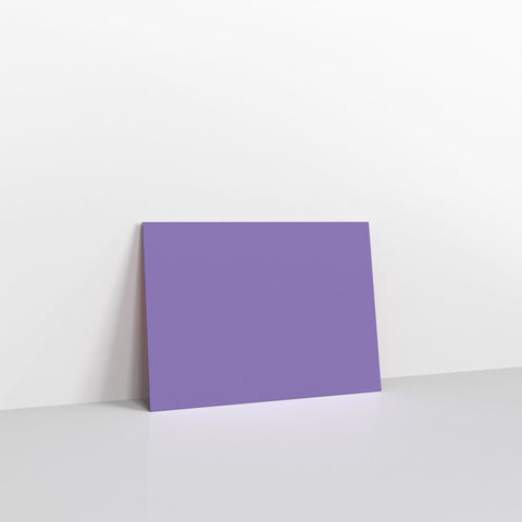 Purple Coloured Gummed V Flap Envelopes