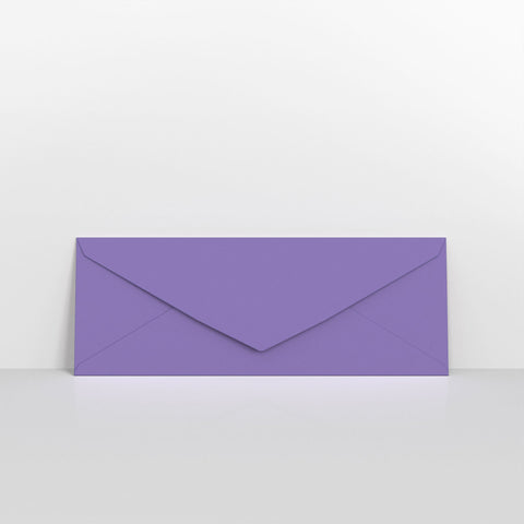 Purple Coloured Gummed V Flap Envelopes