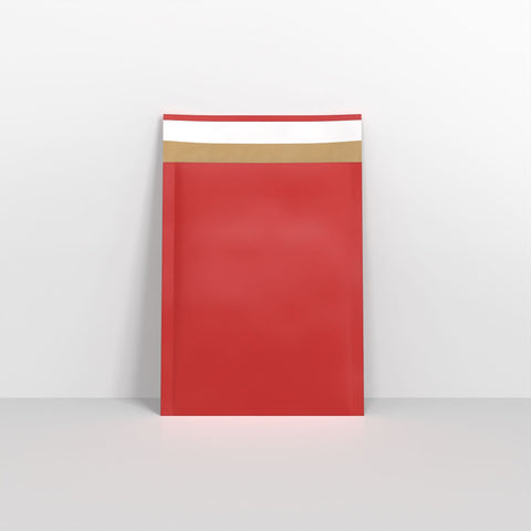 Red Eco Friendly Bubble Bag Mailers