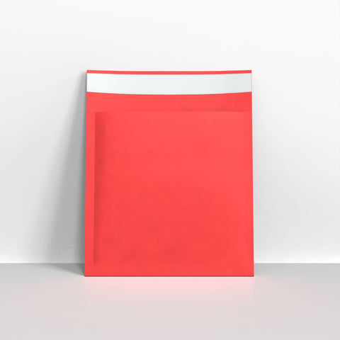 Red Paper Finish Bubble Bag Mailers