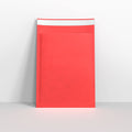 Red Paper Finish Bubble Bag Mailers