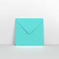 Robin Egg Blue Coloured Gummed V Flap Envelopes