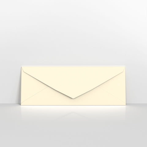 Ivory Wove Coloured Gummed Greeting Card V Flap Envelopes