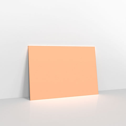 Salmon Pink Coloured Gummed V Flap Envelopes