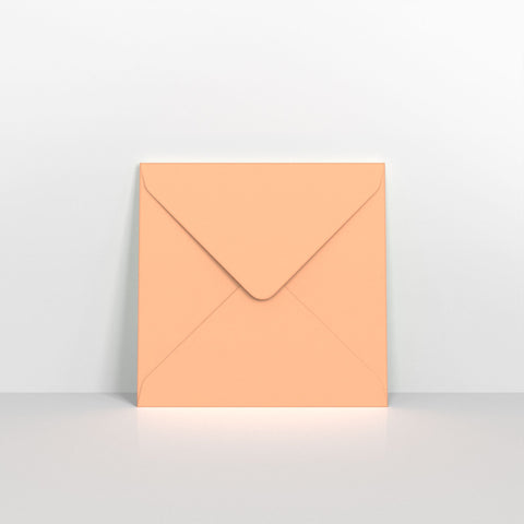 Salmon Pink Coloured Gummed V Flap Envelopes