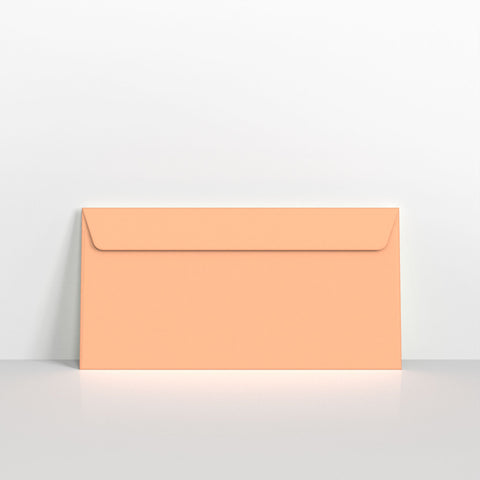 Salmon Pink Coloured Peel and Seal Envelopes