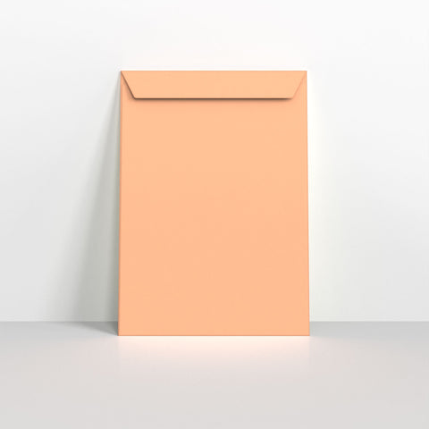 Salmon Pink Coloured Peel and Seal Envelopes